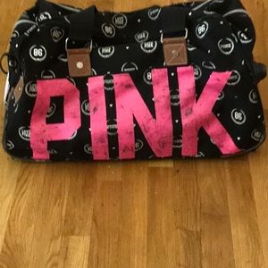 LOVE PINK 86 Monogram VictoriaSecret black Wheelie